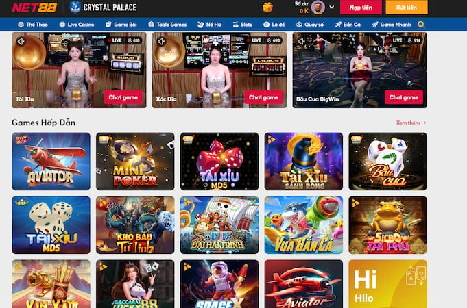 Bố cục Net88 không gây khó cho người mới